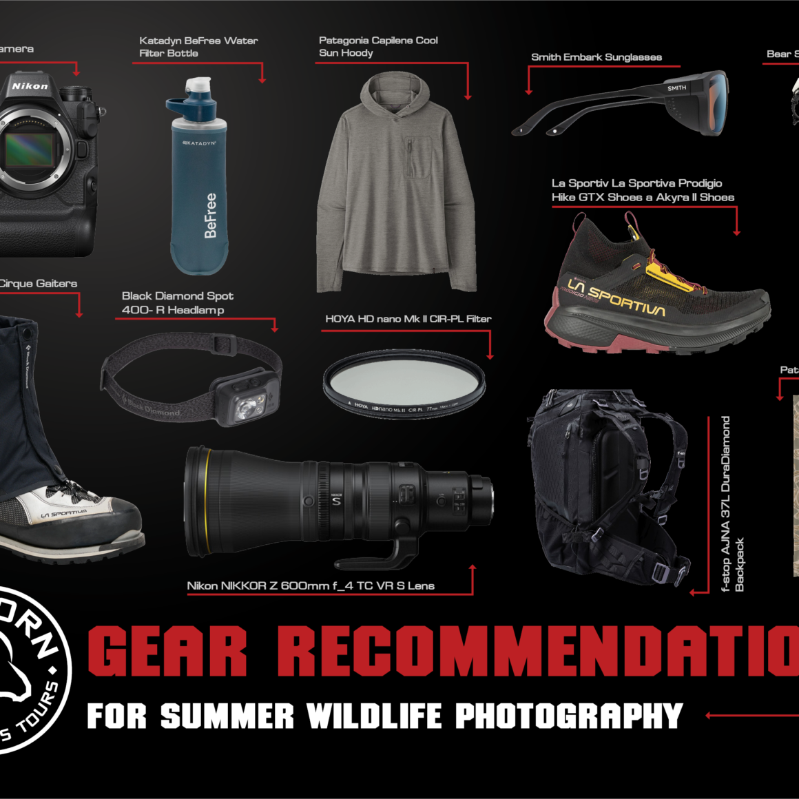 graphic of photography gear