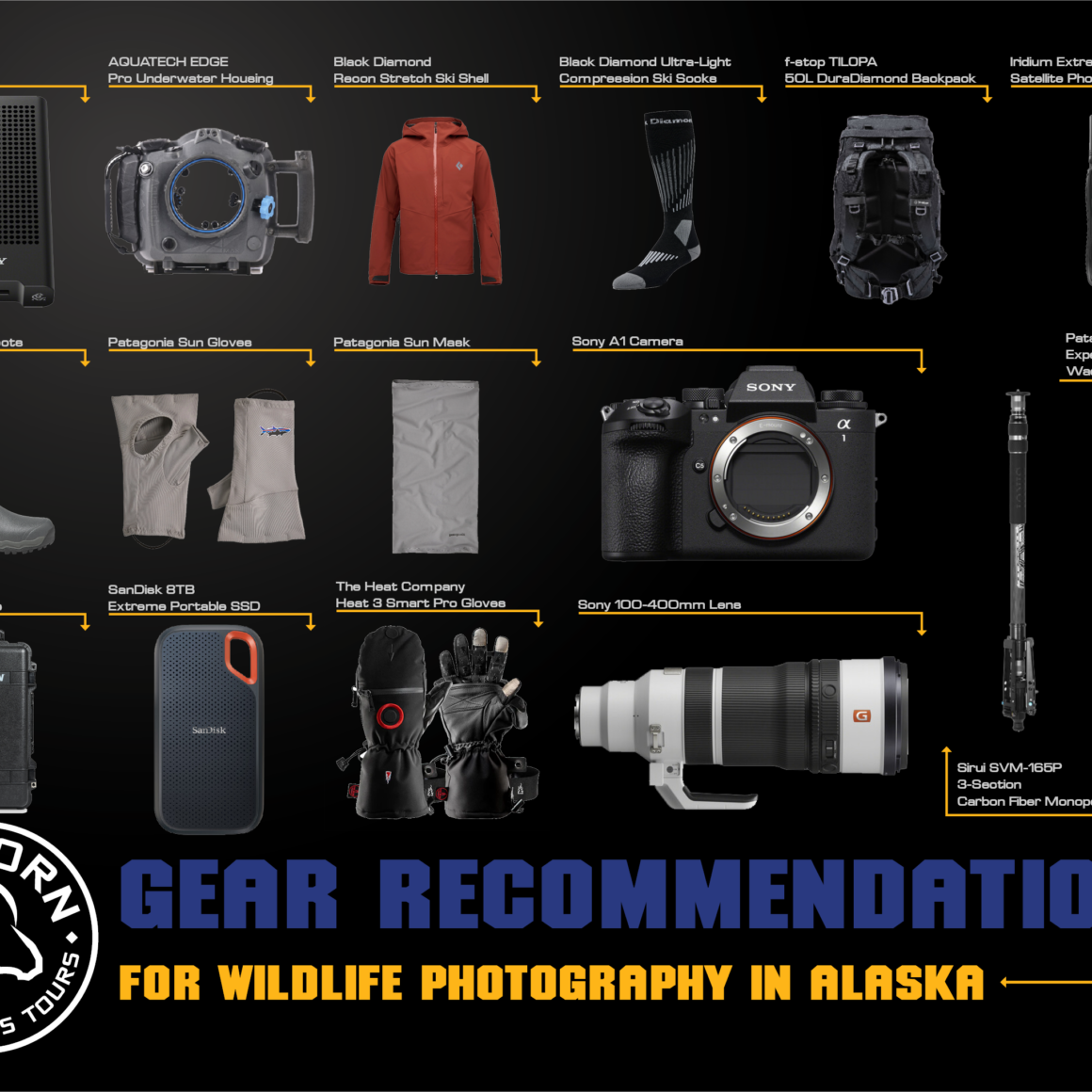 Gear for Photography Alaska