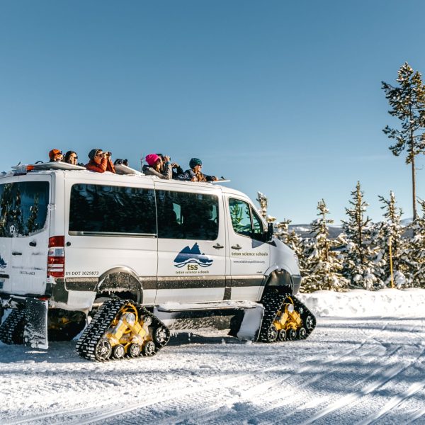 Teton Science Schools wildlife trip snowcoach